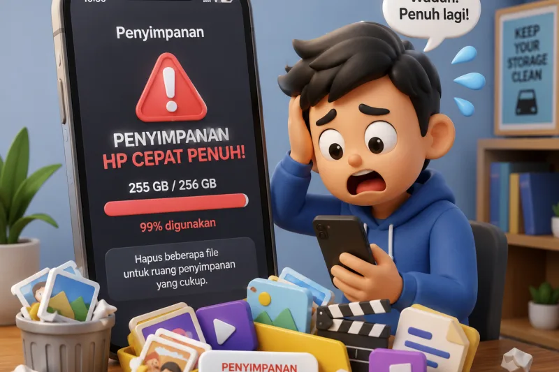 Penyimpanan HP Cepat Penuh? Ini 7 Cara Ampuh Mengatasinya