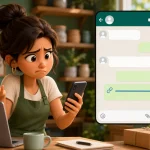 Ilustrasi pemilik bisnis bingung karena preview link WhatsApp tidak muncul saat share URL